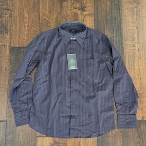 Men's Classic Dark Purple Dress Shirt